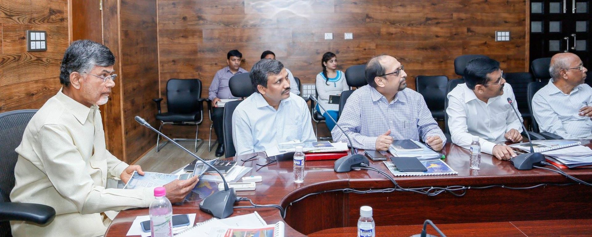 Review meeting with CM Chandrababu Naidu · CMO, 2015